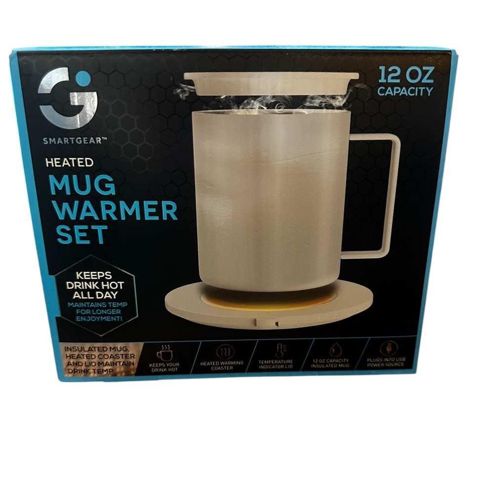 Smart gear Heated Mug Warmer Set new